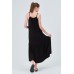 ASKILI OVERSIZE RAHAT KESİM GÜNLÜK-SAHİL- BEACH PLAJ SİYAH ELBİSE 